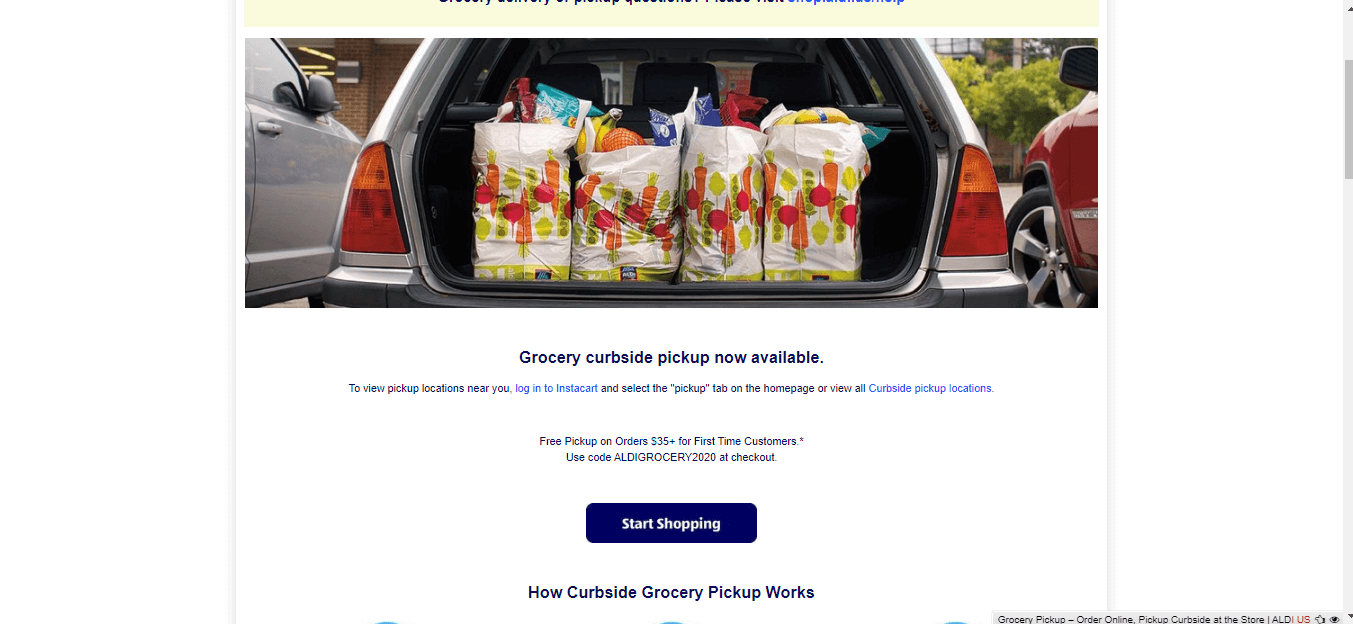 ALDI Grocery Delivery – Same Day Grocery Delivery