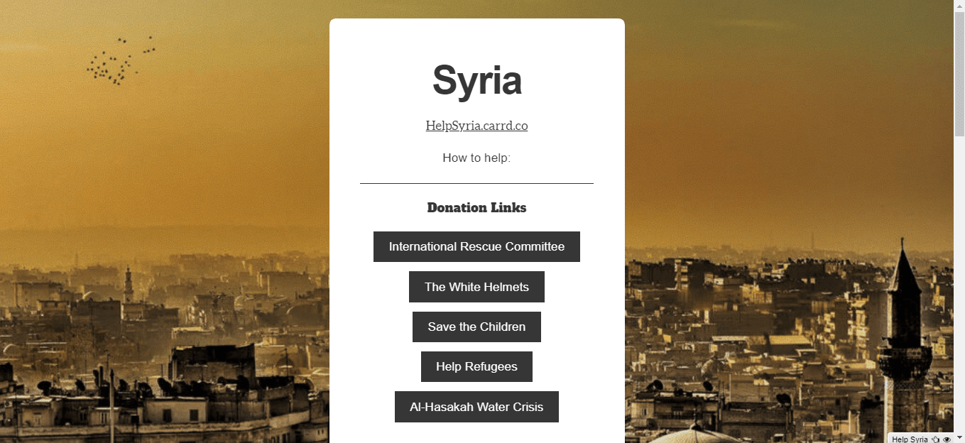Carrd Help Syria